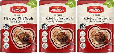 (Pack Of 3) Linwoods Milled Flaxseed Chia Apple & Cinnamon