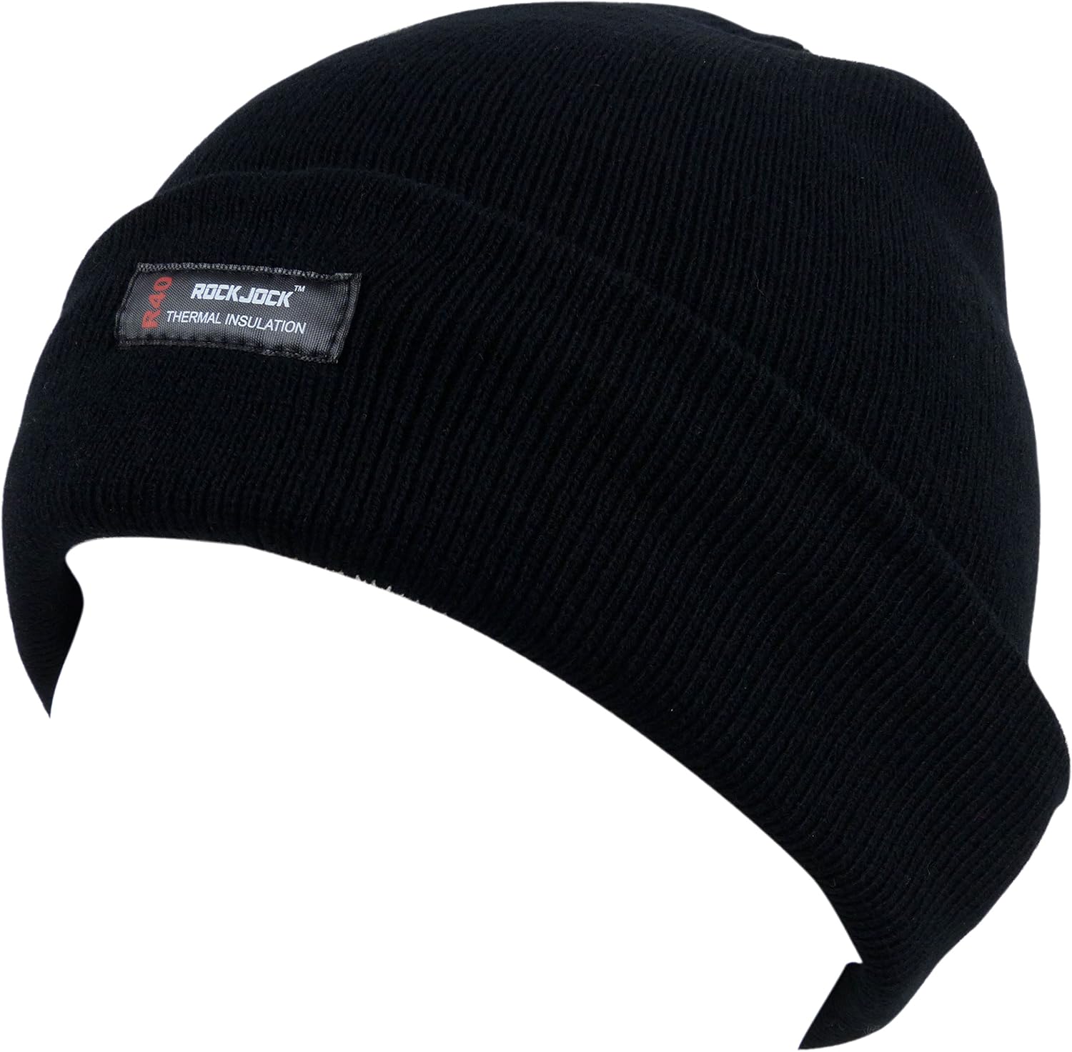 Men's Black Rock Jock R40 Thermal Insulation Beanie Hat One Size ...