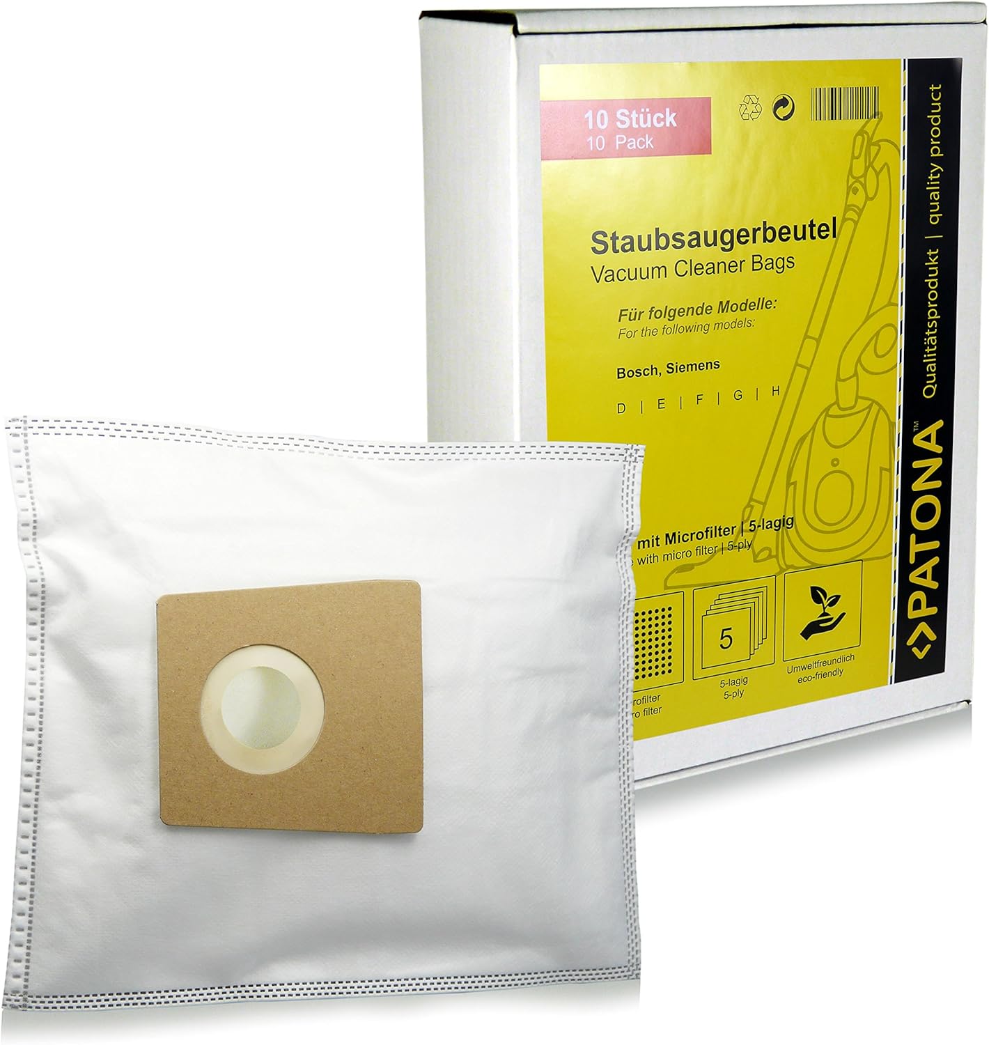 Bolsas Aspiradora Bosch Set 10 Bolsas De Aspiradora 10 Ambientadores Filtro Para Bosch BBS6004, BSA1100/05, BGL3A315GB/01, BSGL4000-4999, BGL82294IR/18, BZGL2A430/01 Kit Limpieza Bosch Aspirador
