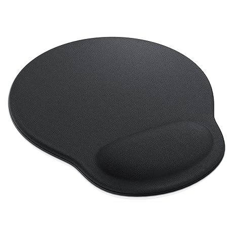 CSL - Office Komfort Mauspad | ergonomisches Mousepad | mit Schaumstoffkissen als Handballenauflage bequemer als Gelkissen | 