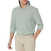 Lacoste Mens Regular Fit Gingham Poplin Shirt