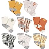 Gerber Unisex Baby 8-pair Wiggle-proof Sock