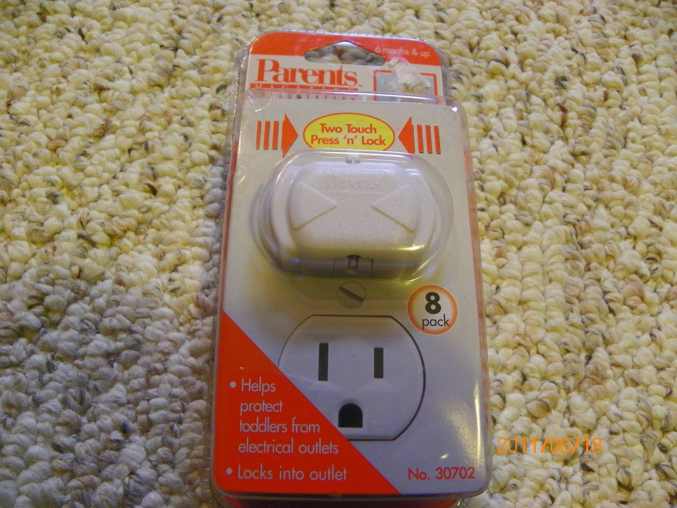 Parents Magazine Child safety deluxe press-fit outlet plugs