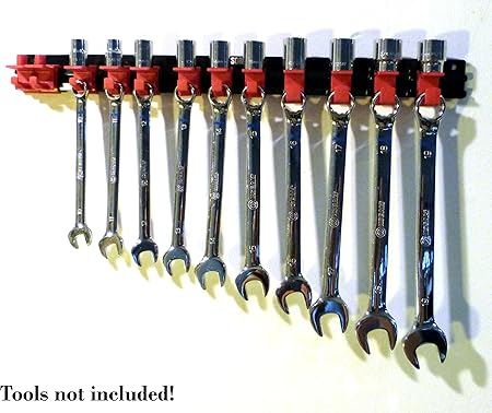 Wall Mounted 3 8 Drive Socket Wrench Organizer Red Amazon Co Uk Kitchen Home