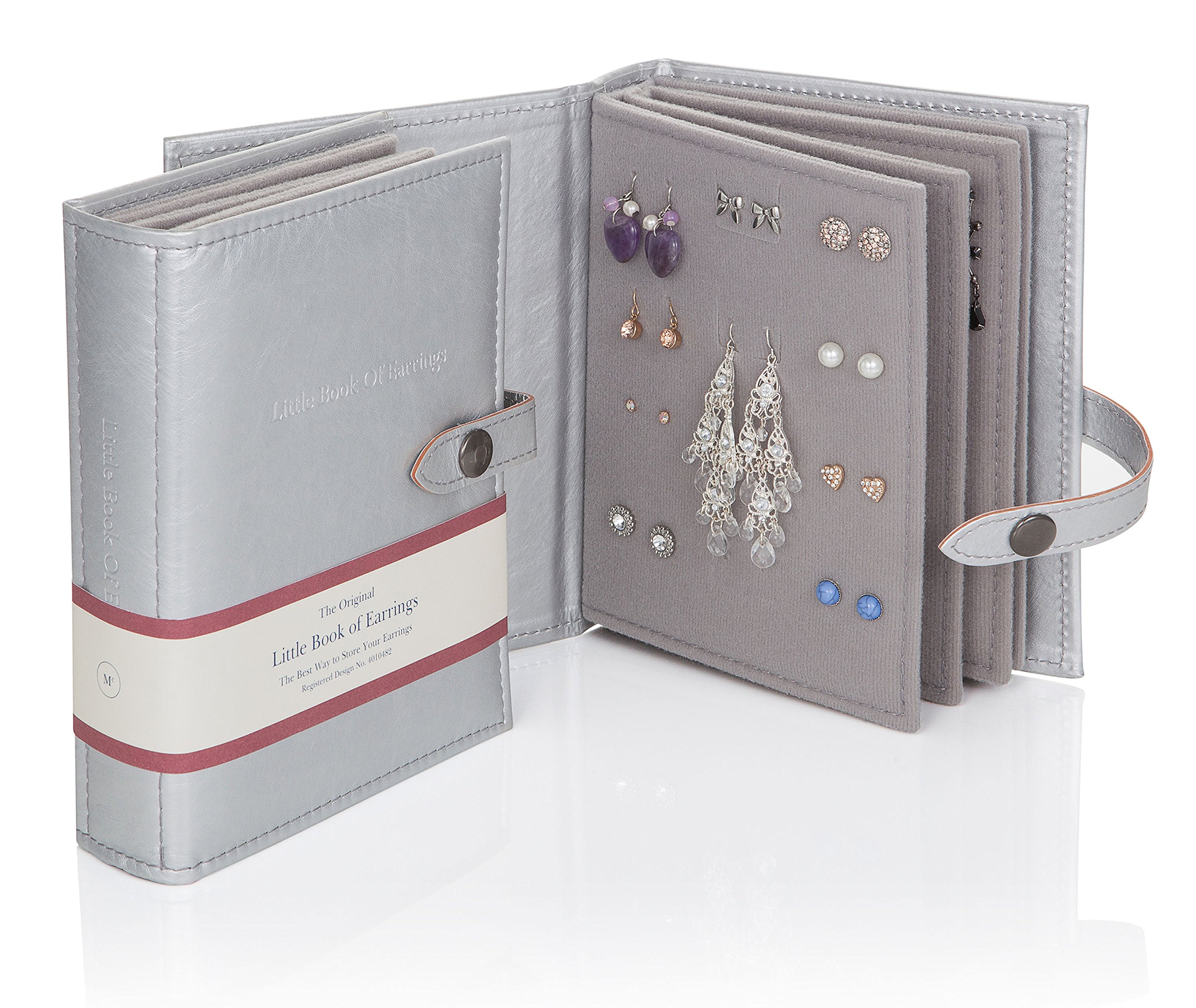 Little Book of Earrings Storage - Silver