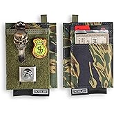 TACTICAL GEEK EXT5 EDC Slim Storage Pouch, Sleek, Lightweight Card Organizer with Nylon Fabric, Credit Card Pocket, Hidden Slot, Versatile Small Gear and Coin Storage (Camo)