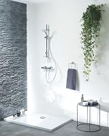 Wirquin Tourbillon 90mm Shower Waste ABS Chrome Dome D40 UK Horizontal view 5