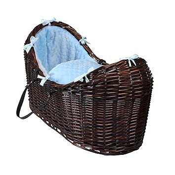 clair de lune dark wicker moses basket