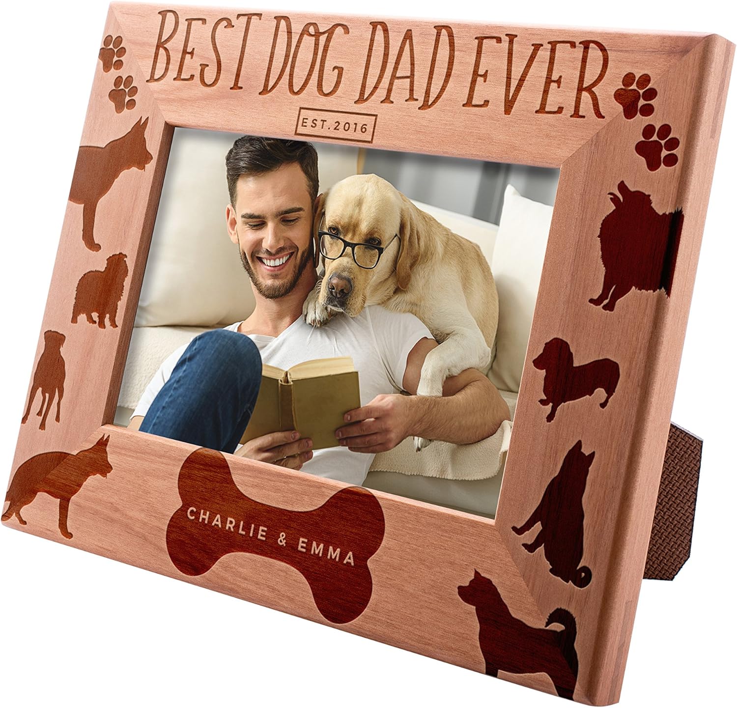 dog dad picture frame
