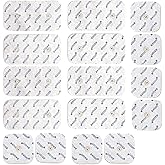 axion Set of 16 TENS Unit Electrode Pads- 8 Pcs 2x2" & Pcs 8 4x2" Pads - Compatible with Compex Muscle Stimulators and TENS Machines - with 3.75 mm Snap Button