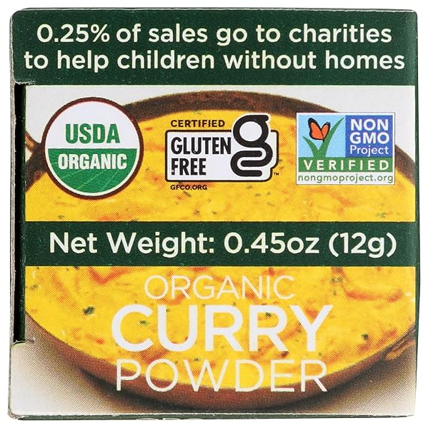 SPICELY ORGANIC CURRY POWDER 0.45 OZ CERTIFIED GLUTEN FREE