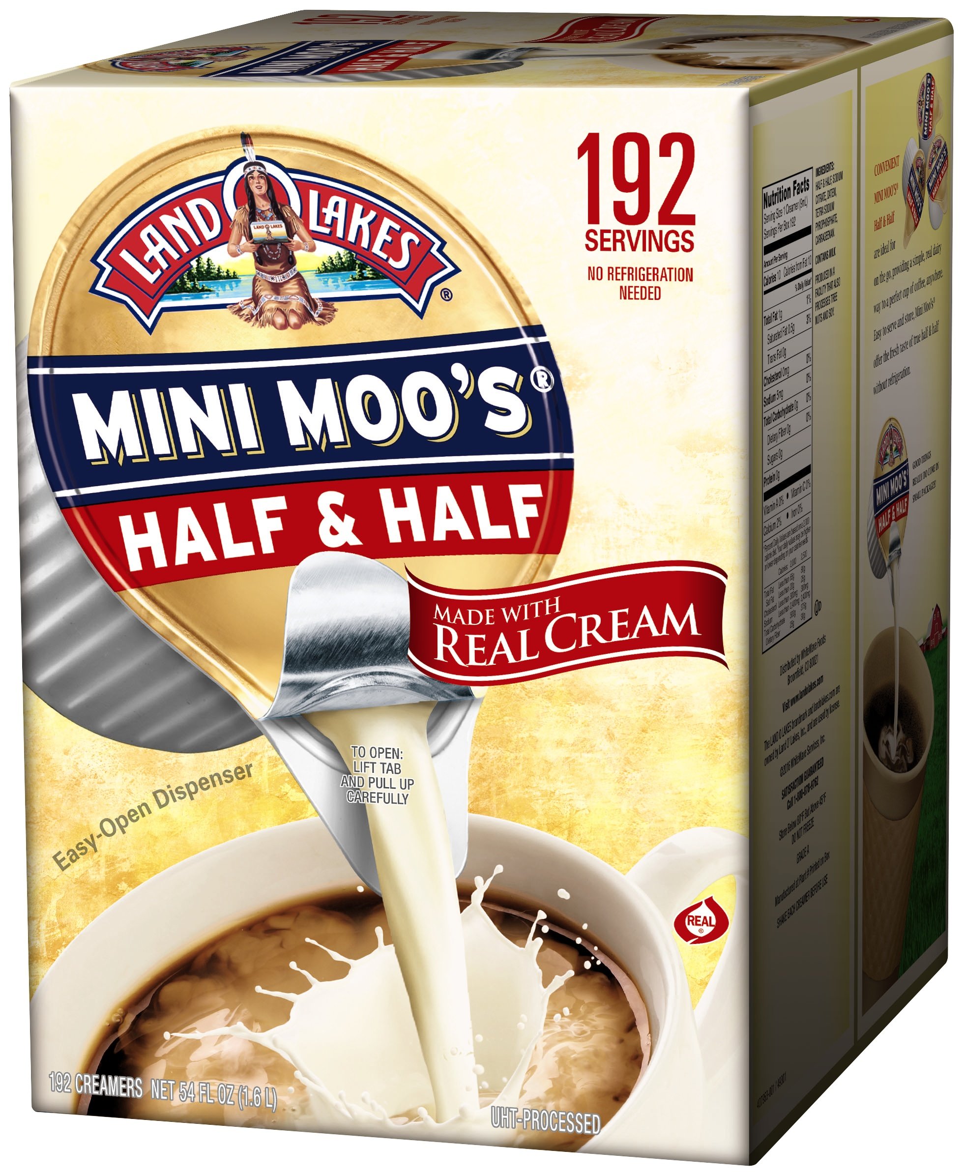 Land O Lakes Mini Moos Creamer Half and Half Cups 192 Count 54 fl oz