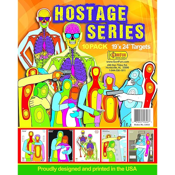 Zombie Target 9-Pack – Big 23x35 Inch Paper Shooting Targets, Fun Zombie Designs