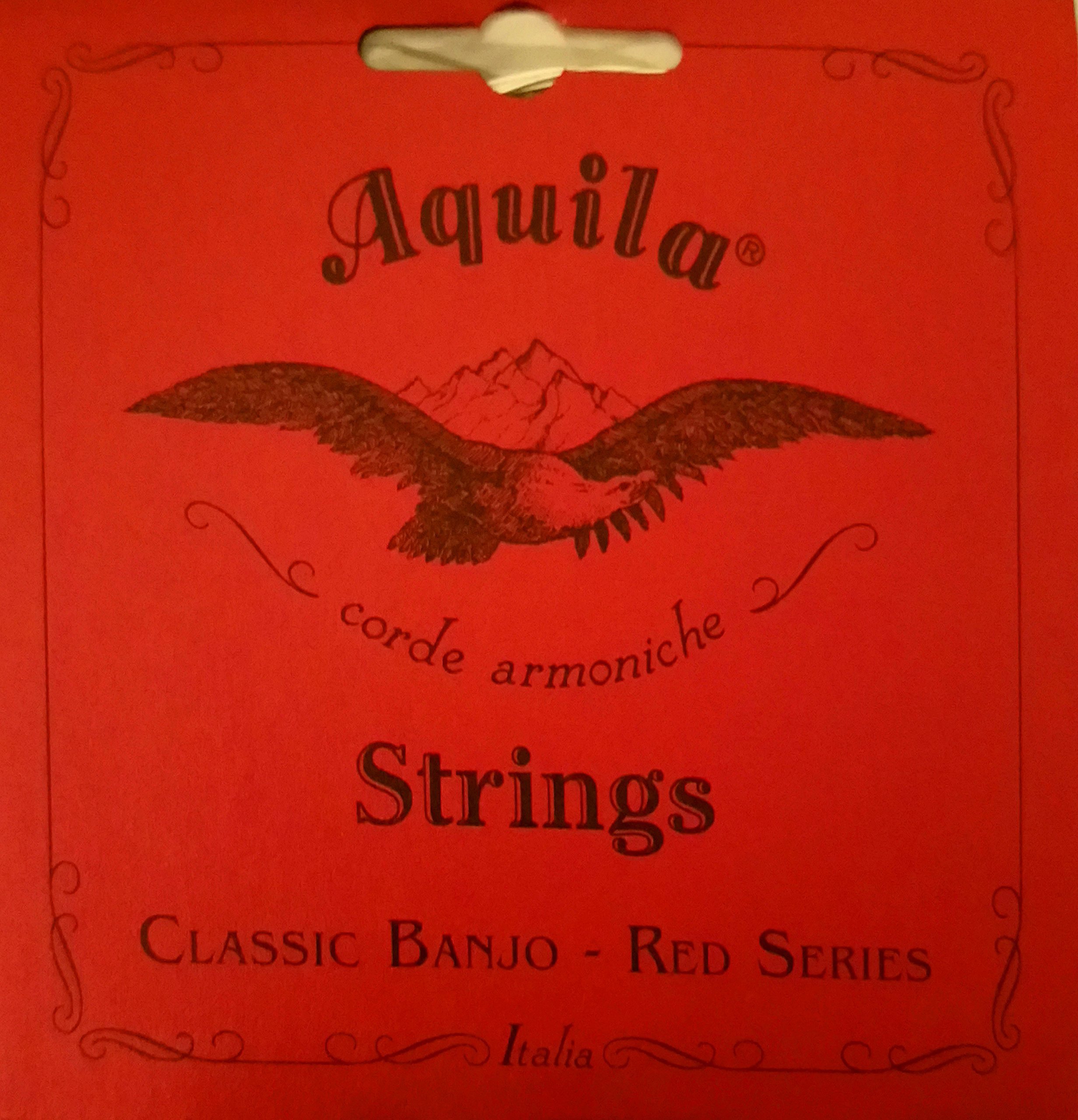 Aquila 11B Red Series Nylgut 5 String Banjo String Set with Wound 4th String