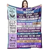 Mothers Day Blanket for Moms, Gifts for Mom, Mom Mothers Day Birthday Gifts from Daughter Son, Best Mommy Ever Present, Mother Valentines Christmas Birthday Present, Mama Mommy Blanket 50"X60"