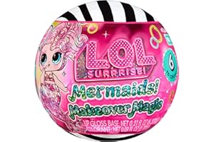 LOL Surprise Mermaids! Makeover Magic Tots with DIY Wearable Lip Gloss Makeup for You and Your Doll, Fun Water Play, Gift for