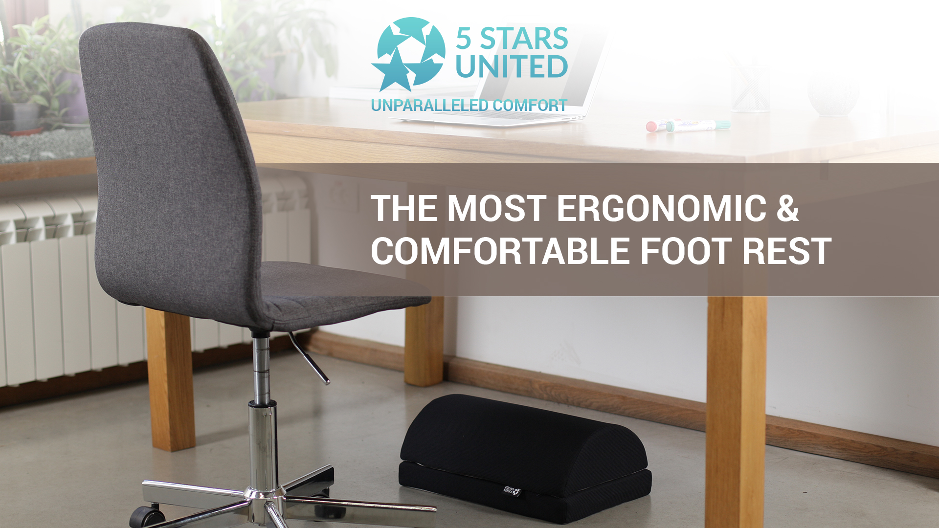 6 Foot+Rest+Under+Desk+Cushion