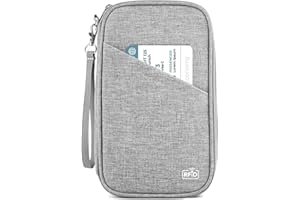 Passport Holder Family, Women RFID Blocking Passport Wallet, Travel Document Organizer for Wallets, Waterproof Passport Holde