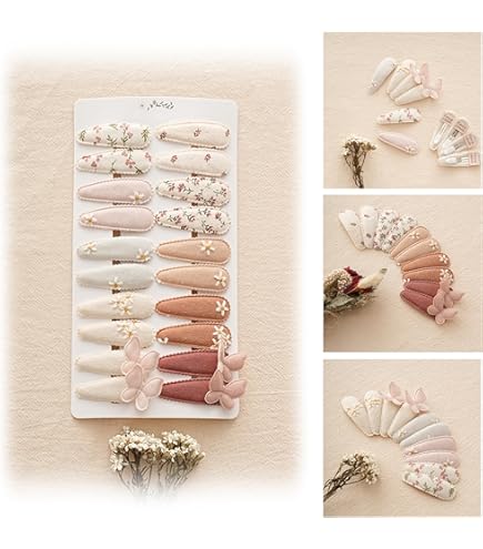 Amazon.com : Meri Meri Pastel Velvet Mini Bow Clips (Pack of  display picture 1