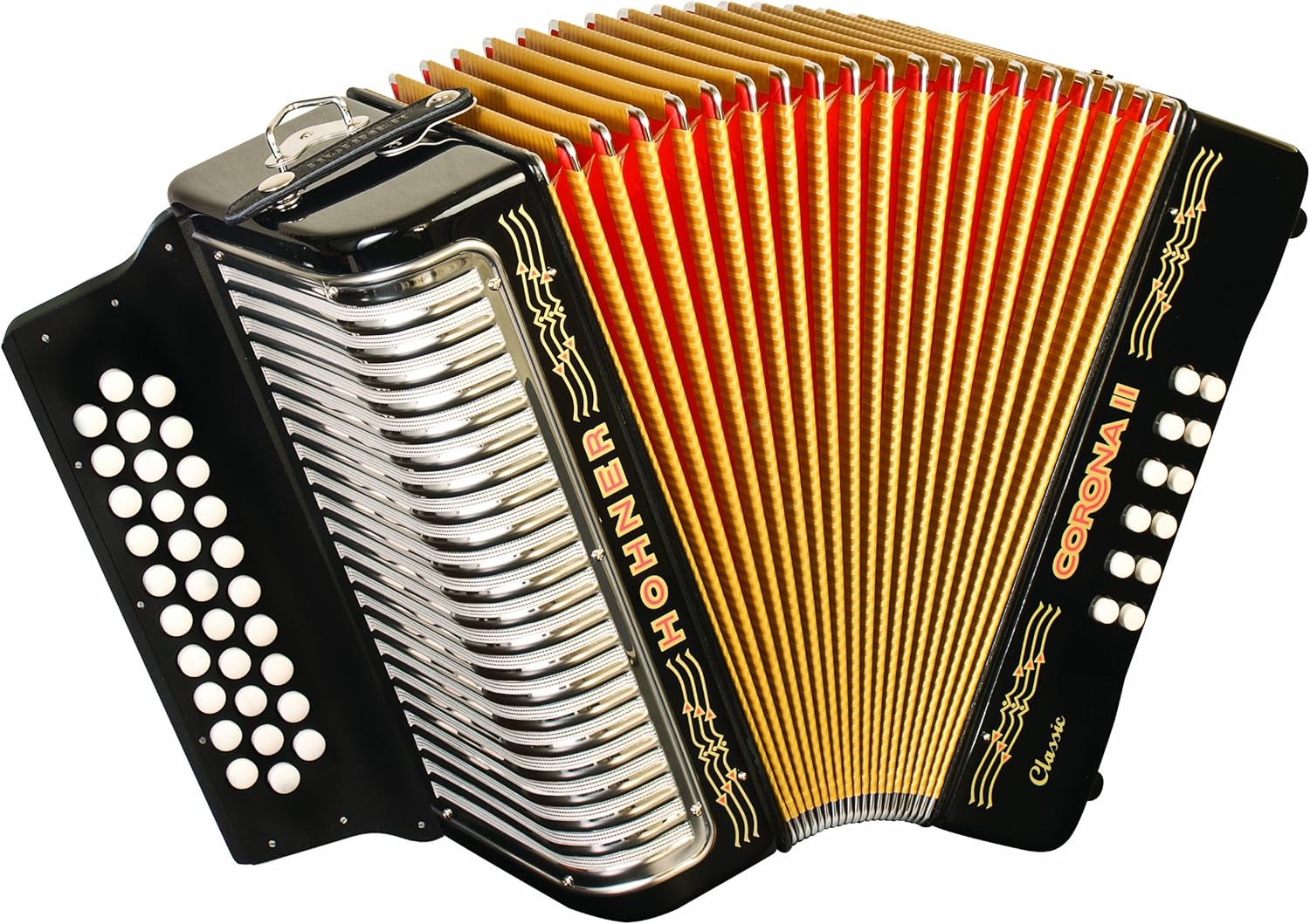 Musical Instruments Hohner Accordion Shoulder Straps Black Instrument