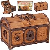 WOODEN.CITY Treasure Chest Puzzle Box for Adults – 3D Wooden Puzzles Mystery Box Brain Teaser & Escape Room Game with Secret Opening (165 Pieces, Gift Idea)