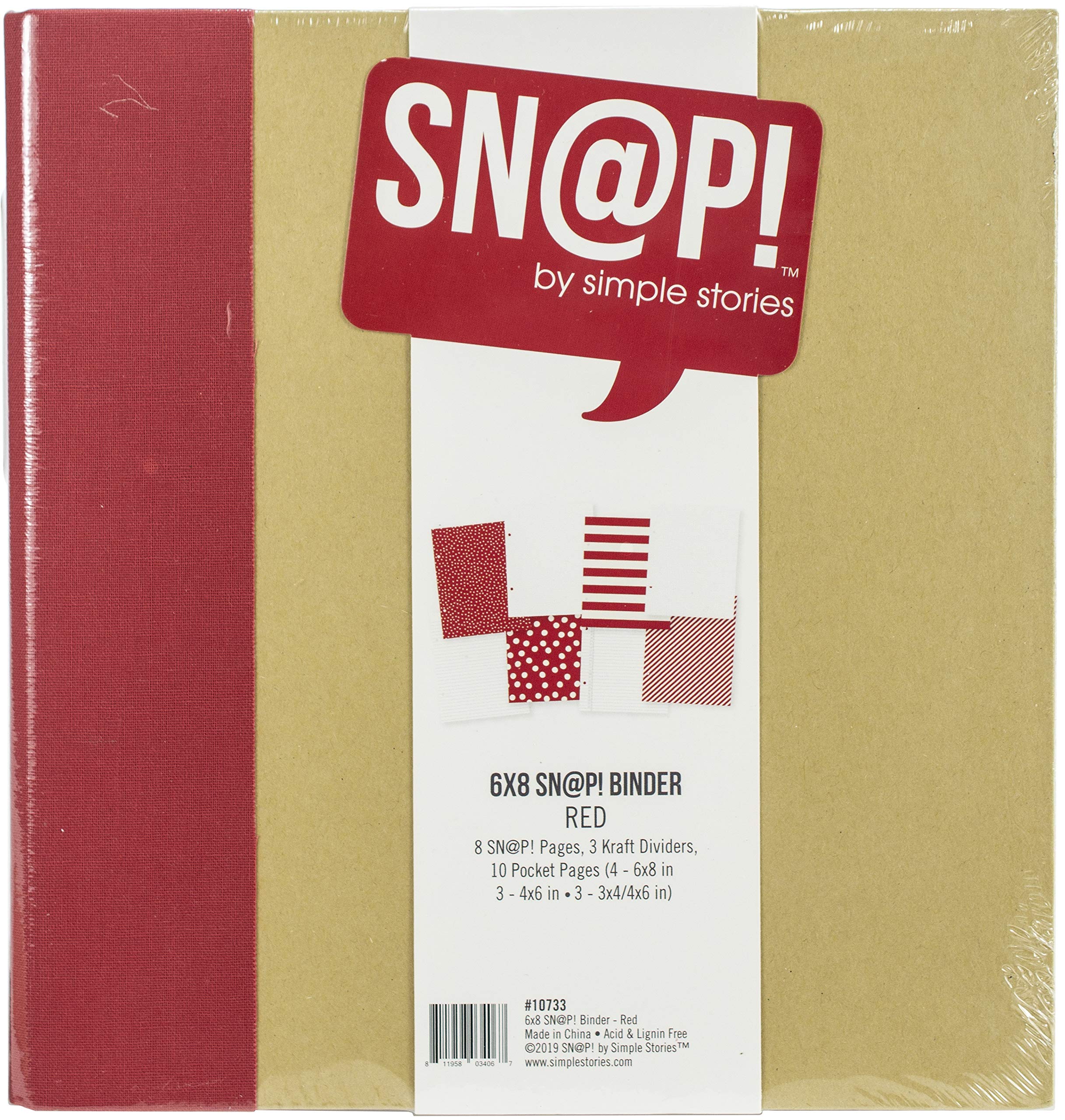 SNAP Binder 6X8 RED