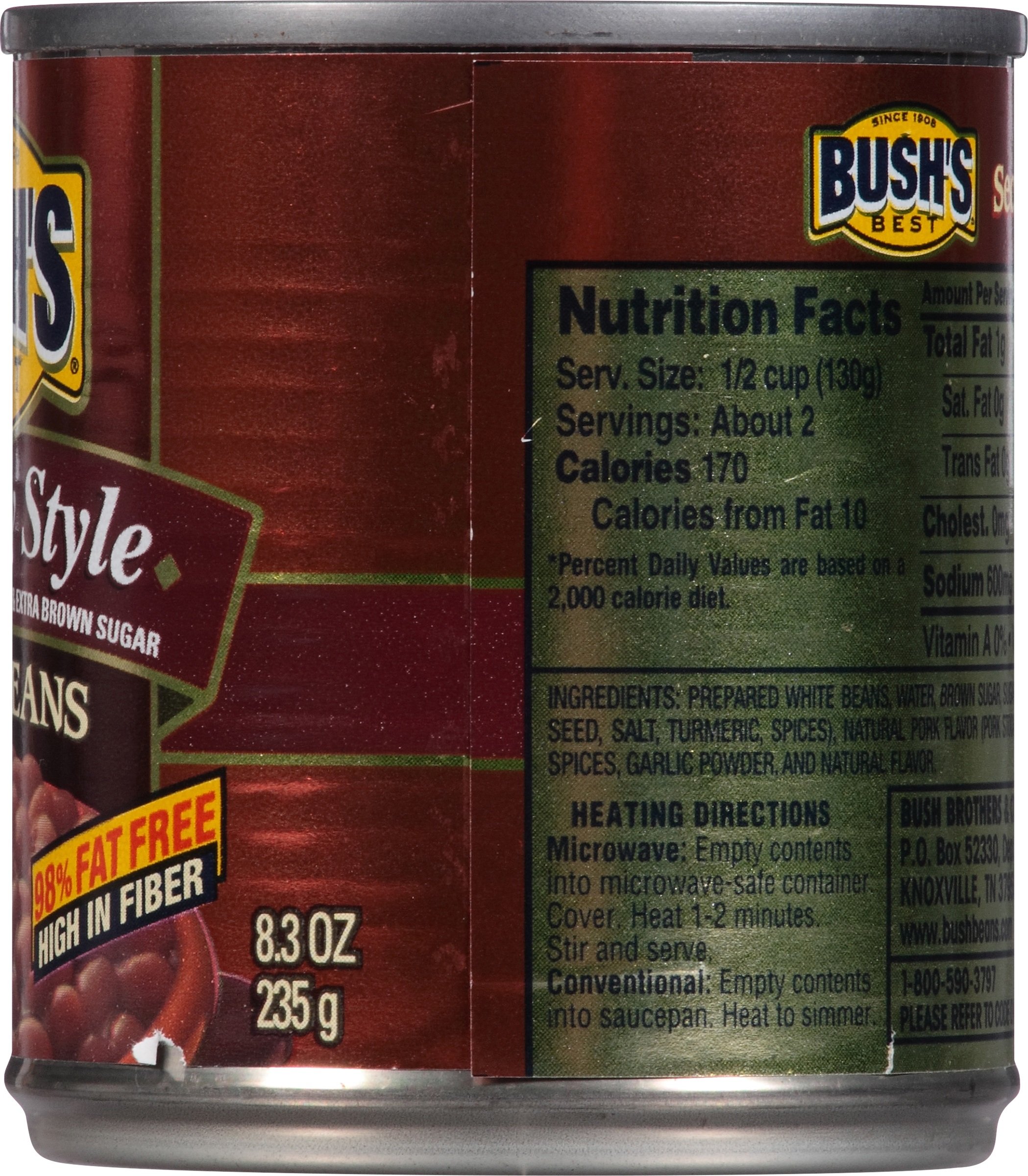 Bushs Baked Beans Nutrition Label 1stadenium