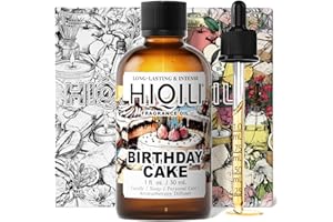 HIQILI Birthday Cake Fragrance Oil for Diffusers, Candle & Soap Making, Add to Aromatic Air Freshener Spray, Premium Grade - 1Fl Oz