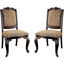 Amazon.com - Furniture of America Ferrara Elegant Dining Chair ...