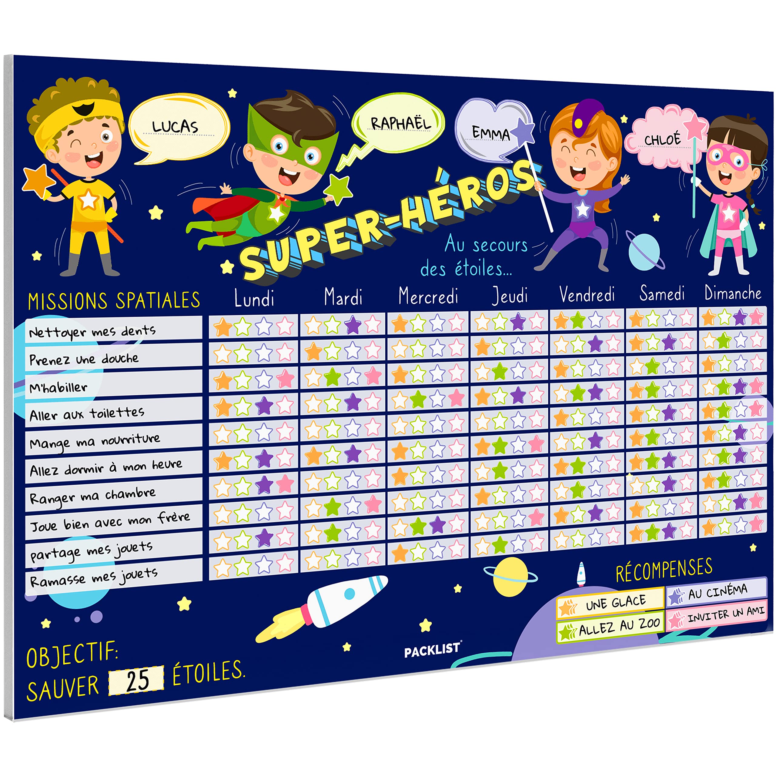 PACKLIST Reward Charts P ENG (A4 | FRENCH)