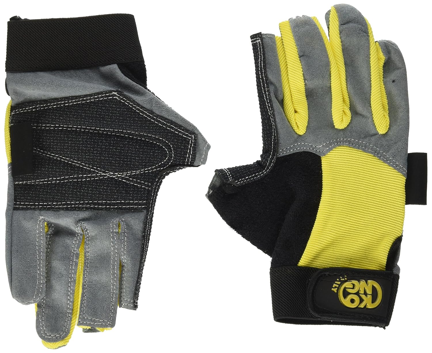 KONG Alex EN388/420 Gloves Yellow/Black Size S, Grey