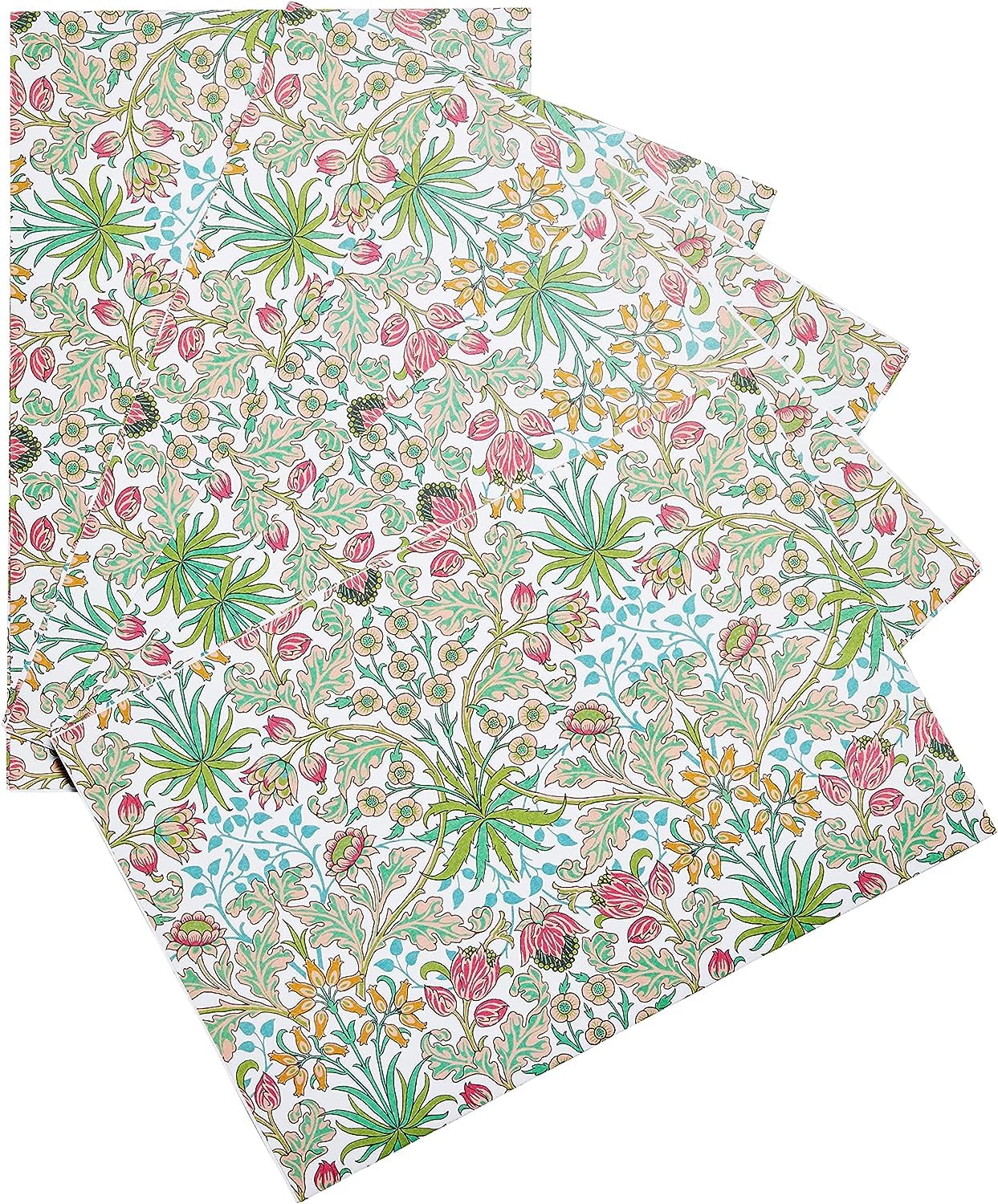 William Morris At Home Drawer Liners, Scented 5 Sheets, Suitable for Kitchens, Bedrooms, Cupboards and Drawers, Bergamot and Vetiver, Vegan and Cruelty Friendly, Housewarming Gift
