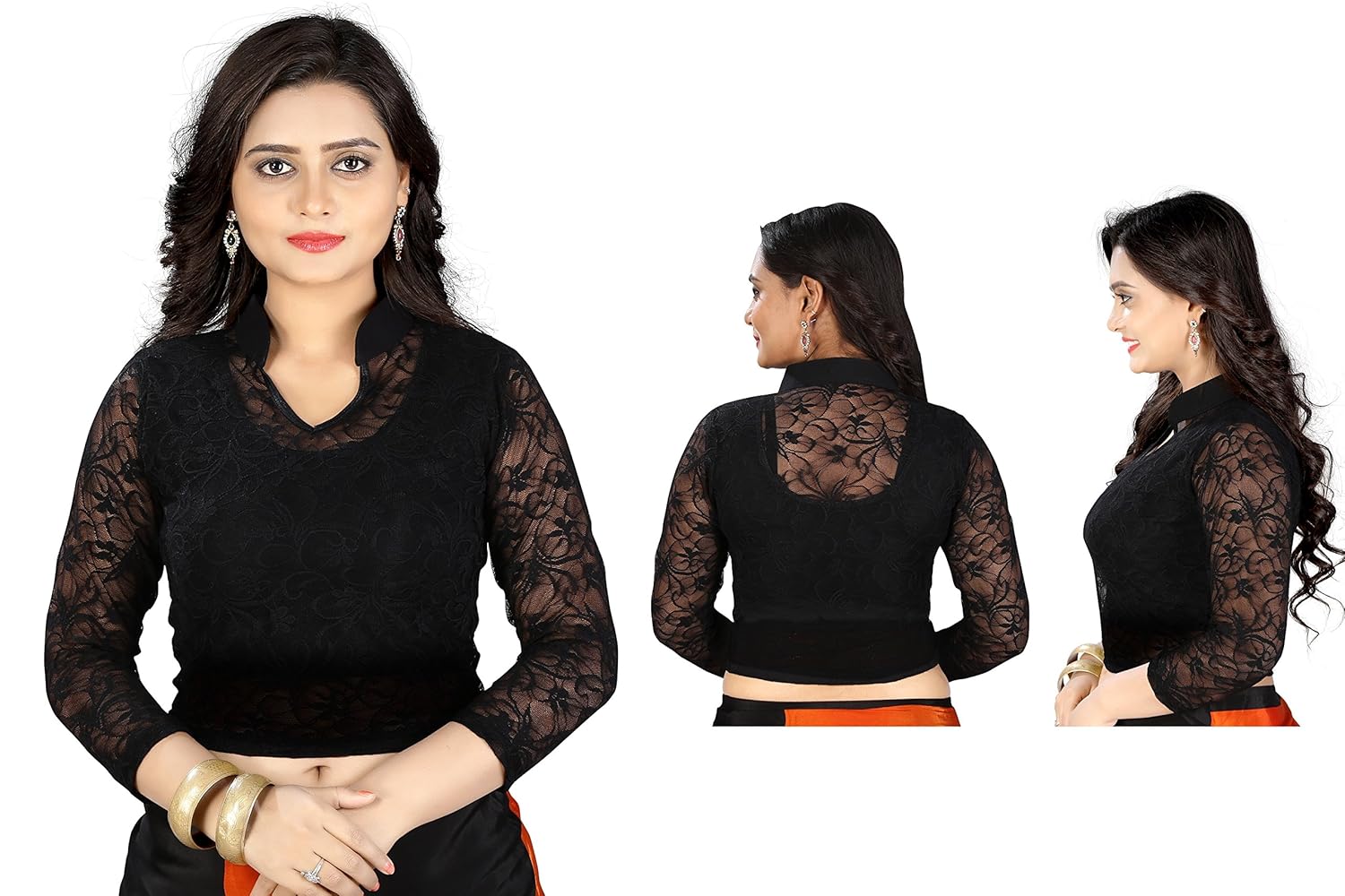 cdpl express women's cotton stitched stretchable blouse (free size)