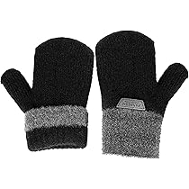 Lot De 2 Paires De Moufles Enfant WLLHYF - Chaudes, Élastiques Et Anti-Rayures