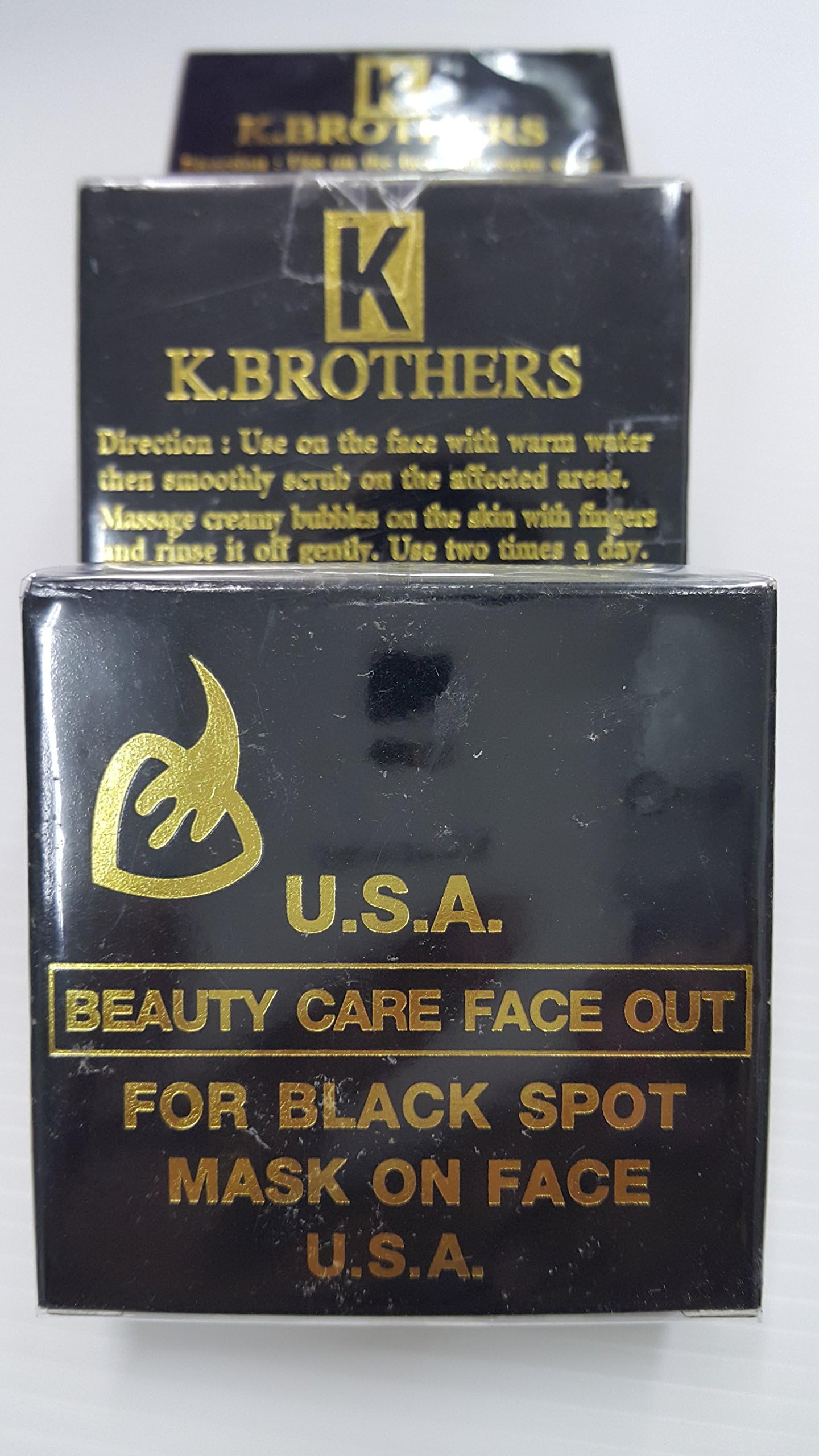 (1dozen)black Soap for Black Spot Mask on Face By K.brothers(azana USA Ginseng Soap) 50g. (Otop, FDA and Halal Certificate)