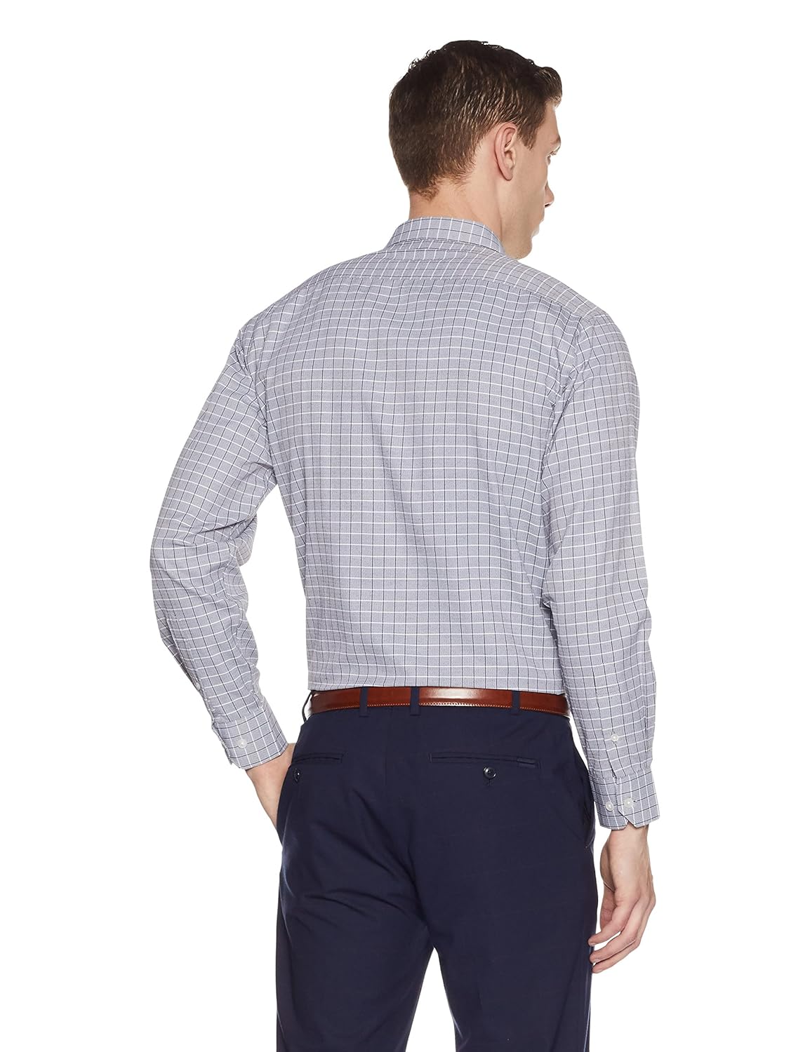 symbol amazon brand men's regular fit formal shirt