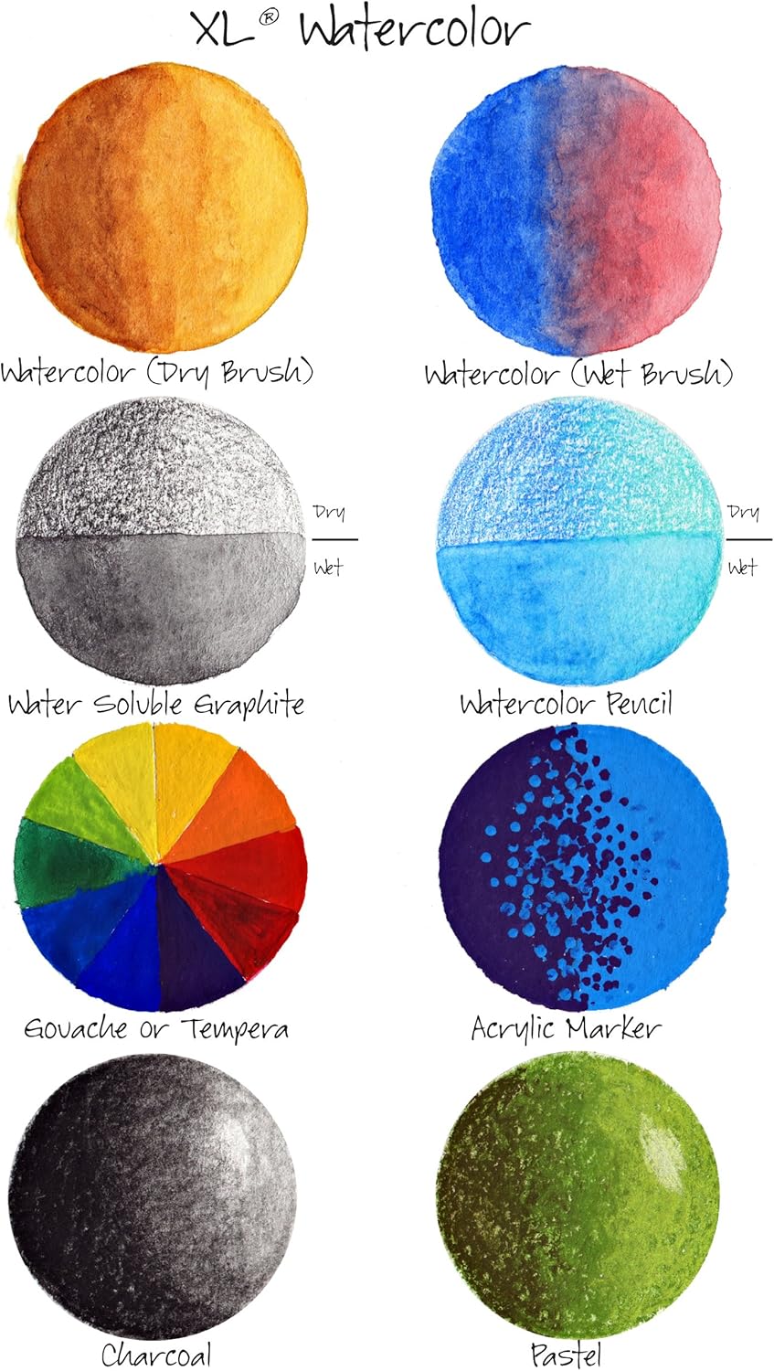 Canson (100510941) XL Series Watercolor Pad, 9" x 12", Fold-Over Cover, 30 Sheets: Arts, Crafts & Sewing