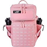 LHI Tactical Military Backpack for Men 25L/45L Large Molle Army Assault Pack 3 Day Hiking Rucksack With Bottle Holder
