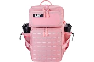 LHI Tactical Military Backpack for Men 25L/45L Large Molle Army Assault Pack 3 Day Hiking Rucksack With Bottle Holder
