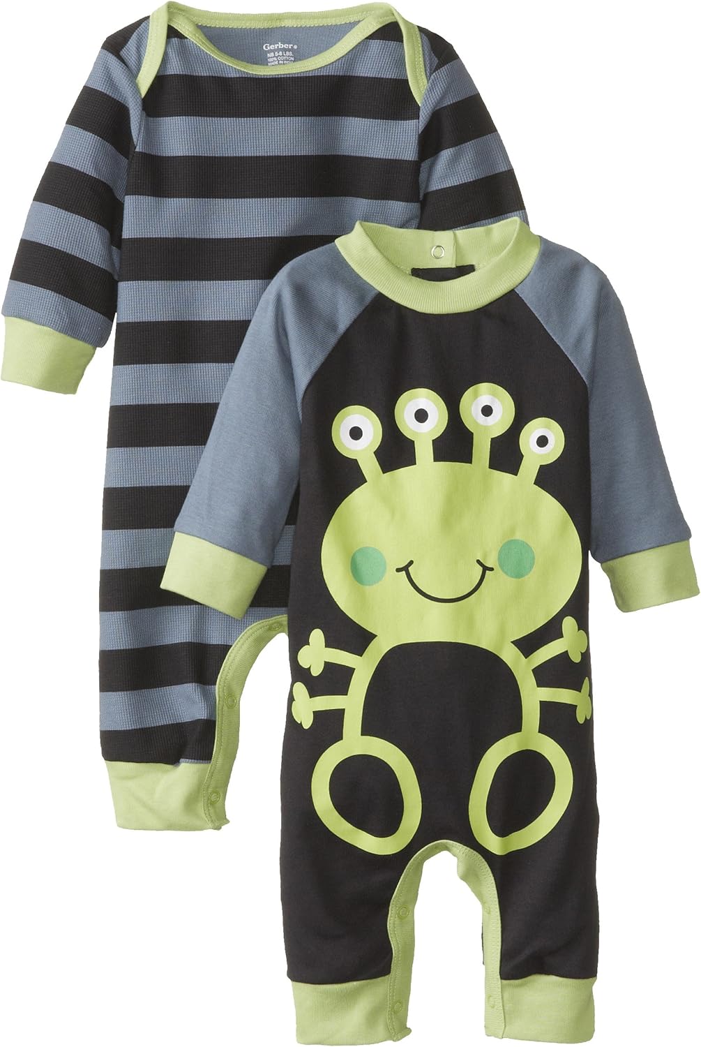 Gerber BabyBoys Newborn 2 Pack Coverall Clothing