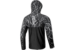 Fishoholic UPF 50 Performance Fishing Shirt - Long Sleeve Hoodie - Loose Keg Fit - Breathable Quick Dry Sun Protection