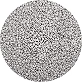 Yholin 10000pcs Dark Silver Glass Seed Beads Bulk, 2mm 12/0 Tiny Small Waist Spacer Seed Beads for Bracelets, Necklace, Jewelry Making DIY Craft Projects with Tweezers