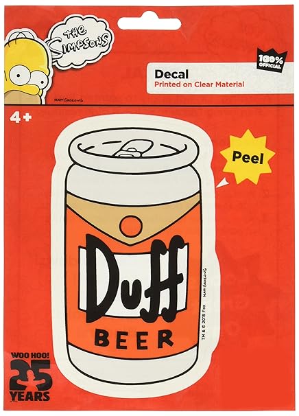The Simpsons St Sf Db01 Duff Beer Can Amazon In Car Motorbike