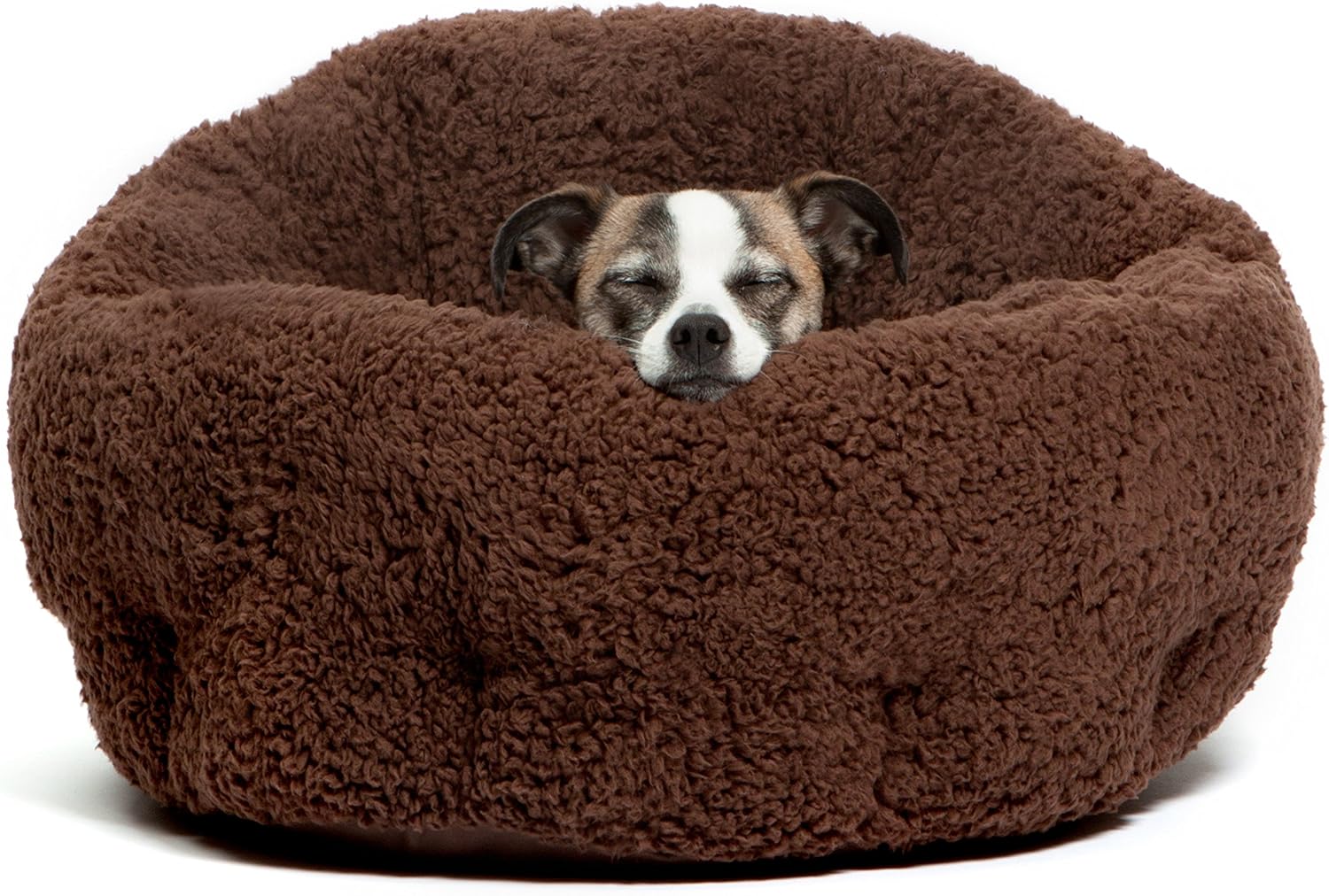 Best Friends by Sheri OrthoComfort Deep Dish Cuddler (20x20x12") - Self-Warming Cat and Dog Bed, Brown : Pet Beds : Pet Supplies