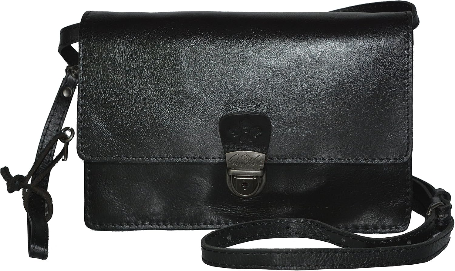 Patricia Nash Lanza Crossbody Organizer, Black Handbags