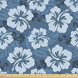 Lunarable Hawaiian Fabric by The Yard, Hawaiian