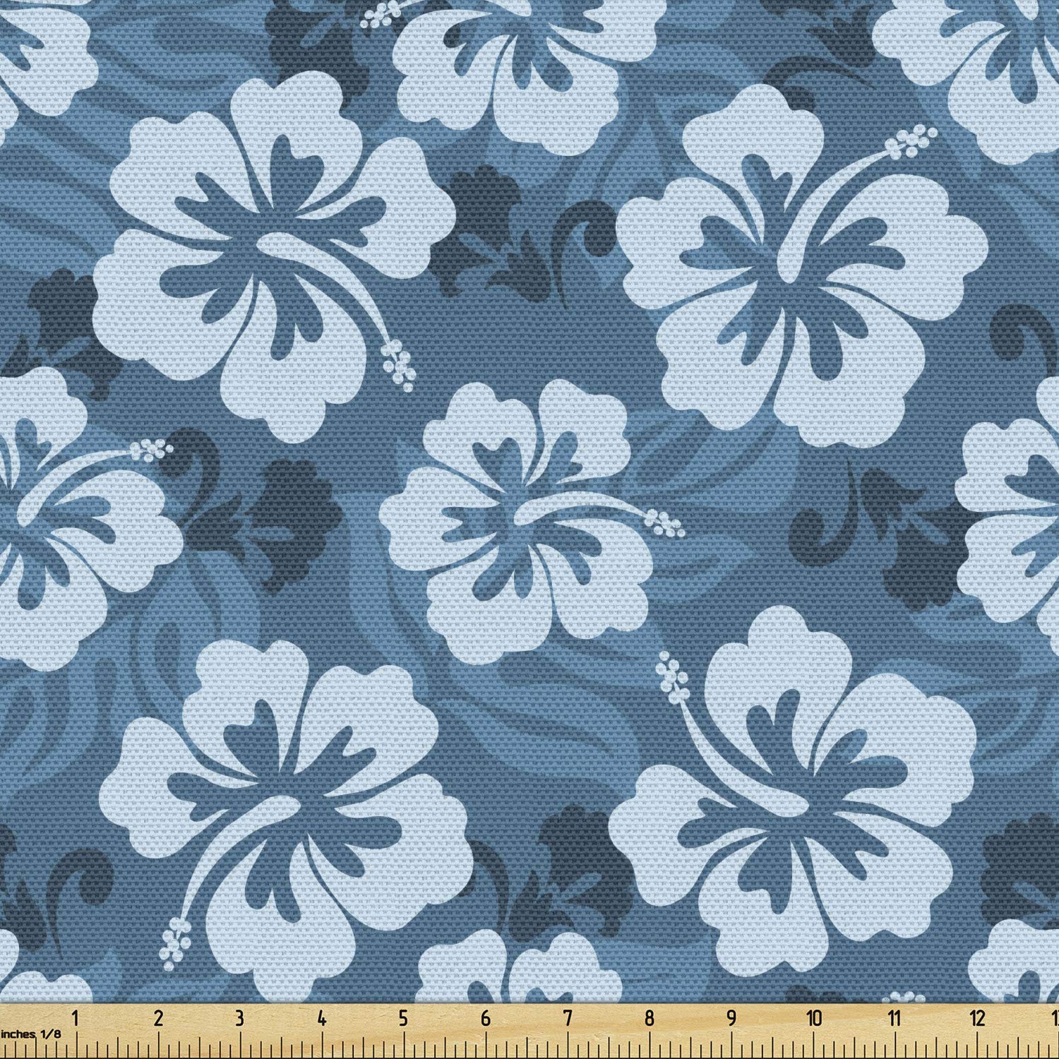 Lunarable Hawaiian Fabric by The Yard, Hawaiian