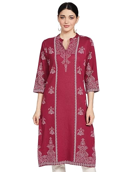 Women's synthetic straight Kurta
