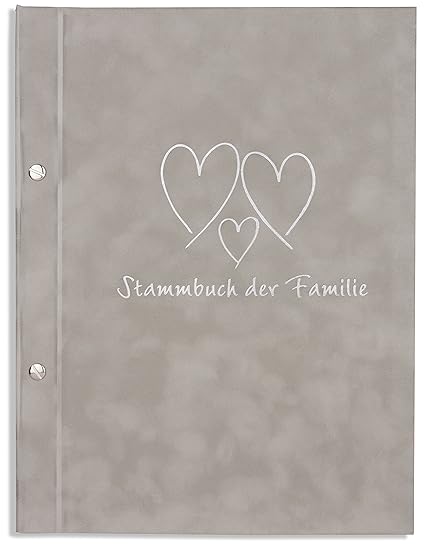 A4 Stammbuch der Familie grau Resda Stammbuch Hochzeit incl. 11 Stammbuchhüllen