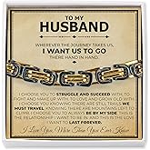 Love You This Much Jewelry Gift Set - Classic Steel Bracelet - Romantic Gift, Unique Husband Gifts